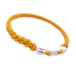 Collar de poliéster trenzado <span class=keywords><strong>triple</strong></span> con colgante de energía para béisbol/softbol, estilo dopamina, superventas transfronterizo - Product Image 3