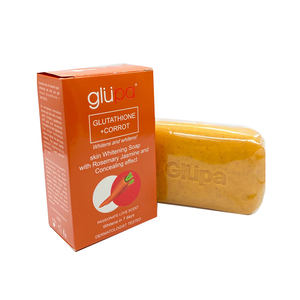 2025 savon à la carotte de marque privée 250g Glupa beauté soins de la peau <span class=keywords><strong>romarin</strong></span> jasmin dissimulant blanchit en 7 jours savon propre - Product Image 3