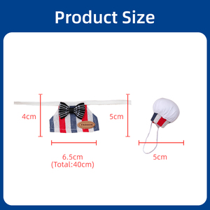 Set Topi Koki Mini Lucu dan Celemek, Pakaian Boneka Fashion, Mainan Kartun Buatan Tangan, Aksesoris DIY Grosir - Product Image 4