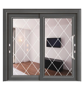 Chêne américain Anodisation en aluminium portes coulissantes avec isolation <span class=keywords><strong>phonique</strong></span> pour balcon - Product Image 3