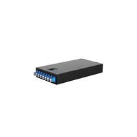 Kotak Distribusi Serat Optik Desktop 8-Port 16-Core LC OM3 Single-Mode (Panel Patch Fiber) untuk Peralatan Cahaya Hitam