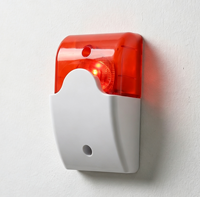 Luz Estroboscópica de Seguridad Montada en Pared, DC9-15V 105dB, Alarma Sonora Intermitente, Zumbador de Advertencia Antirrobo para Interiores, para Sistema de Alarma