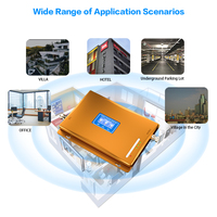 Amplificateur de signal Tri-Bande LTE/4G/3G/2G/5G avec couverture de 500 à 1000 m² et gain de 70 dB