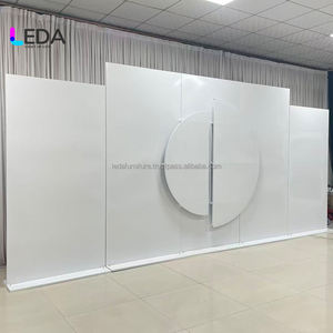 Leda high-end ที่กำหนดเองตกแต่งพื้นหลังงานแต่งงานกระดานพื้นหลังสีขาวที่ทันสมัยสำหรับงานเลี้ยงงานแต่งงาน - Product Image 3