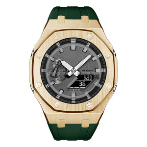 Kit de modification de luxe GM2100 : bracelet et boîtier de remplacement en acier inoxydable pour montre GM2100 - Product Image 2