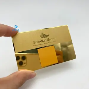 Cartes en métal doré 24k or nfc 24k