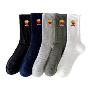 <span class=keywords><strong>Chaussettes</strong></span> tendance pour hommes et femmes, style streetwear, skateboard, sport, frites, mi-mollet, en coton - Product Image 6