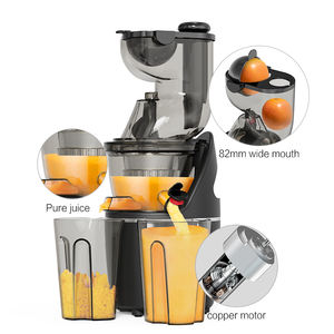 Versión comercial 82mm de ancho de alimentación Chute Prensa en frío Exprimidor lento Máquina extractora de hierba de trigo Exprimidor para jugos - Product Image 1