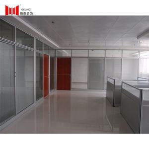 Divisor de Pared para <span class=keywords><strong>Oficina</strong></span>, 2021, Doble Vidrio Templado, Marco de Aluminio, con Persiana Extraíble - Product Image 4