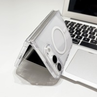 Étui de téléphone robuste magnétique haute transparence pour iPhone Duo, compatible avec la charge sans fil, anti-chute