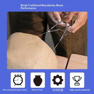 Outils <span class=keywords><strong>de</strong></span> poterie Liangqi Cang Bai Tao Hui pour la découpe <span class=keywords><strong>de</strong></span> l'<span class=keywords><strong>argile</strong></span> (Lignes droites/à ressort) – Kit créatif DIY - Product Image 2