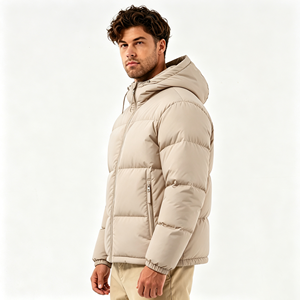 <span class=keywords><strong>Doudoune</strong></span> Homme de Haute Qualité, Manteau d'Hiver en Duvet d'Extérieur avec Capuche Ajustable et Fermeture Éclair Intégrale - Product Image 4
