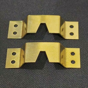 Metal Hanger Bracket <b>Gold</b> 4 Hole Single Hook For <b>Painting</b> Display Hardware Accessory - Product Image 1