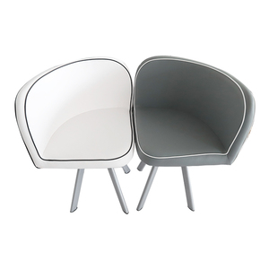 Juegos de mesa de alta gama para ahorro de espacio, asientos bajos, juegos de mesa de comedor, mesa de vidrio lacado, patas de hierro con 4 asientos, juego de restaurante - Product Image 5