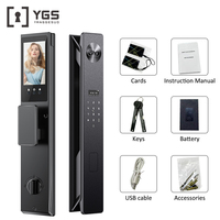 Serrure de porte intelligente WiFi Tuya avec caméra et sonnette, reconnaissance faciale 3D, empreinte digitale et veineuse, visionneuse numérique du visage