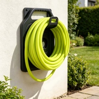 Tuyau d'arrosage de jardin flexible de 30,48 m (100 pi) avec diamètre intérieur de 5/8 po, filetage GHT 3/4 11,5 et connecteur femelle ergonomique antidérapant pour usage domestique et jardin