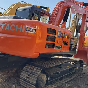 Mini machine japonaise originale 12 tonnes Excavatrice d'occasion HITACHI ZX120 Digger Construction Marque célèbre Bonne condition - Product Image 1