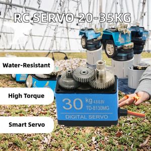 Servo numérique étanche 20KG 35KG à engrenages métalliques 25T, bras de servo pour voiture RC, camion, servo à grand couple 180 degrés, bras 25T, jouet - Product Image 2