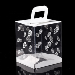Boîte d'emballage alimentaire de gâteau Pop <span class=keywords><strong>en</strong></span> plastique de taille personnalisée avec poignée emballage d'échantillon gratuit transparent PVC personnalisé OEM Gift & Craft - Product Image 1
