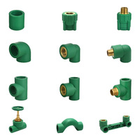 Accessoires de plomberie PPR haute pression : coudes, tés, raccords, manchons, multi-spécifications pour installations d'eau froide et chaude domestiques