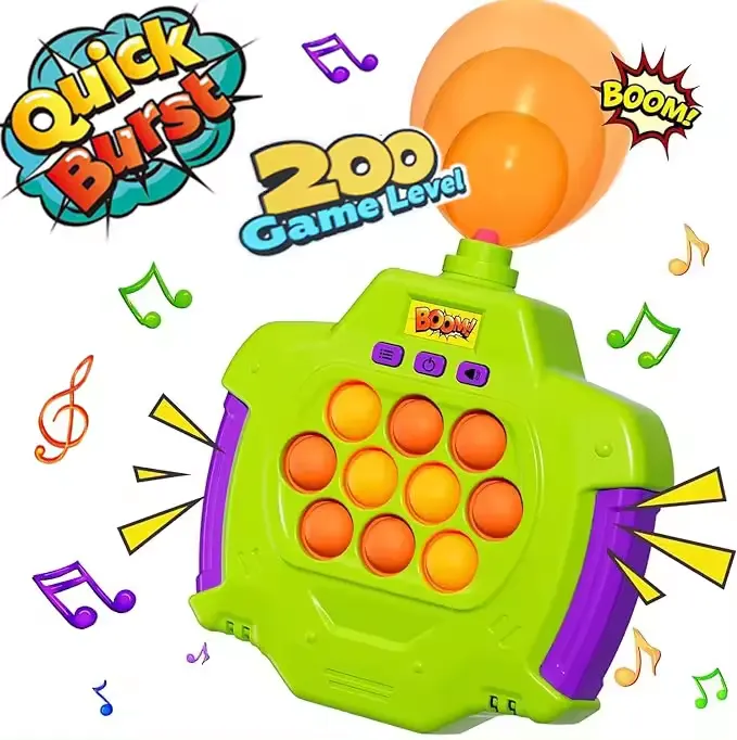 KSF Light Up Pop Fidgetของเล่นบอลลูนความเร็วเครื่องเกมไฟฟ้าของเล่นฟองPopบรรเทาความเครียดPushเกมของเล่นเด็ก