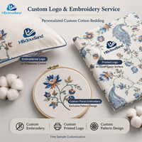 Cloudland, certifié ISO9001, certifié GOTS, draps de lit 100% coton, ensembles de housses de couette, ensemble de literie de luxe, taie d'oreiller, Queen, 3 pièces