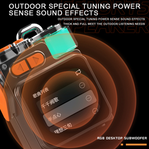 Mini Altavoz Inalámbrico K15 de Alta Calidad <span class=keywords><strong>para</strong></span> V5.4, con LED RGB, Resistente al Agua IPX5, Micrófono Integrado, <span class=keywords><strong>Pantalla</strong></span>, Salida de 5-10W - Product Image 3
