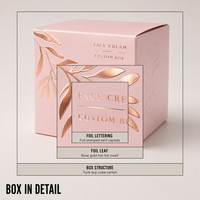 Boîte Cadeau Luxe Motif Feuille Or Rose Impression Personnalisée Spa Salon Soins Capillaires Hôtel Articles de Confort Vente en Gros OEM Marque Privée