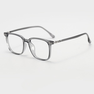 Lunettes de lecture carrées TR90 pour hommes et femmes, anti-lumière bleue, avec logo personnalisé, monture de lunettes - Product Image 2