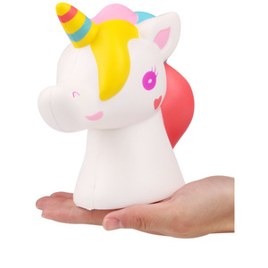 Jouet souple en PVC en forme de tête de licorne mignonne, cadeau promotionnel - Product Image 5
