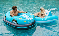 Nouveau 2026 Flotteur gonflable motorisé pour piscine, type voiture tamponneuse, avec moteur électrique, en PVC, bateau tamponneur pour lac, pour le plaisir aquatique familial estival