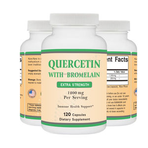 Quercetin kustom dengan ekstrak Bromelain kapsul antioksidan dewasa mendukung kesehatan 120 kapsul - Product Image 3
