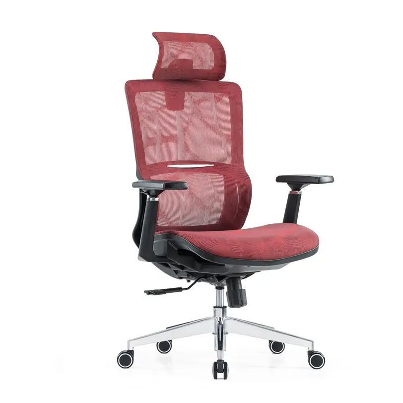 FoShan factory Wholesale high quality Ergonomic Mesh Office Chair High Back Desk Chair Adjustable Headrest with Flip-Up Arms