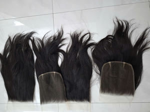 Stock prêt 8x8 HD fermetures de dentelle fermeture de cheveux vietnamiens vierges bruts transparents pour perruque sans colle Extensions de cheveux humains naturels - Product Image 5