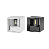 Applique murale LED cube minimaliste moderne-IP65 étanche pour décoration de chambre extérieure et intérieure