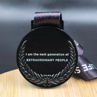 Chine Fournisseurs Pas Cher Conception Libre Votre Propre Sport Dye Noir Plaqué Spinning Médaille Médailles Personnalisées Et Trophées Médailles De Tournoi