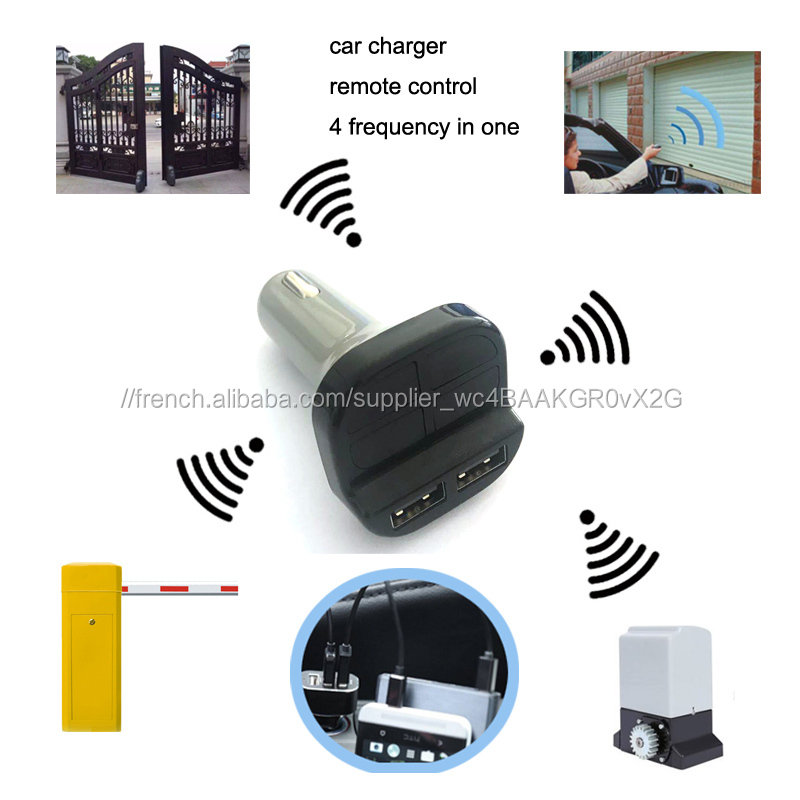 Duplicateur de télécommande 4 canaux voiture chargeur multi-fréquence