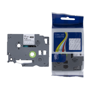 Cinta de etiqueta privada Weemay blanca sobre transparente de <span class=keywords><strong>12mm</strong></span> Compatible con <span class=keywords><strong>Brother</strong></span> 135 TZe135 TZe para impresora de etiquetas de cinta P-Touch - Product Image 1