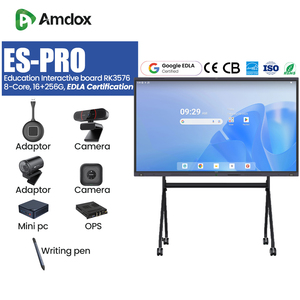 Amdox 55 65 75 inch 4K LED kỹ thuật số màn hình cảm ứng của Trung Quốc tương tác bảng thông minh bảng trắng hỗ trợ edla chứng nhận kép - Product Image 3