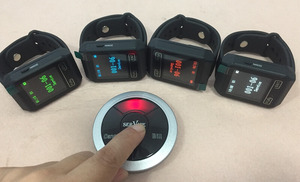 Chất lượng cao không dây di động chống thấm nước cổ tay màn hình cảm ứng đồng hồ nhận máy nhắn tin - Product Image 3