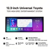 Reproductor de DVD para Auto Android con Pantalla Táctil Completa de 8 Núcleos, DSP, Carplay, Marco de 12.3 Pulgadas para Toyota PRADO 2002-2009, Venta al Por Mayor