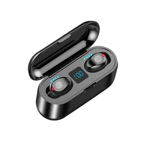 Nuovo F9 Cuffie Senza Fili Bluetooth 5.0 Auricolare TWS HIFI Mini In-ear di Sport In Esecuzione Auricolare Supporto