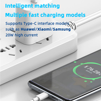 Le nouveau câble de charge rapide pour téléphones mobiles adopte une conception à double port C, matériau TPE, TYPE-C universel
