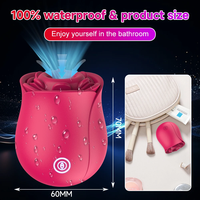 Sexspielzeug Rosen-Dildo Vibrator 10 Saug- und Vibrationsmodi Klitoris-Nippel-Rosen-Sauger Klitoris-G-Punkt-Vibratoren für Frauen Paare