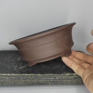 Nouveau pot à bonsaï en argile violette non émaillée, fait main, forme ronde, populaire 2026 - Product Image 5