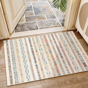 Alfombras de área marroquí minimalistas modernas, stock personalizado, antideslizante, pila baja, 4m de ancho, 10mm, resistente a las manchas, diseño geométrico contemporáneo - Product Image 3