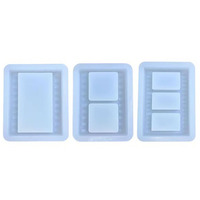 Moule en silicone YS pour cadre photo, art en résine, shaker, carte créative, pendentif, sable mouvant transparent, pour loisirs créatifs DIY, moulage d'époxy, pour porte-clés