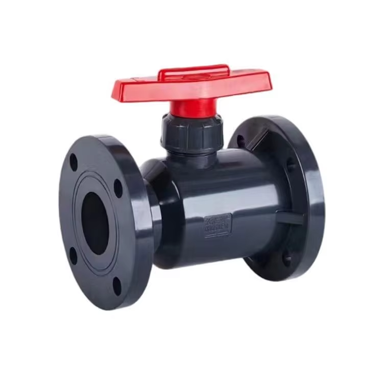Популярные в мире горячие продажи Q41F-10U пластиковые UPVC фланец шаровой клапан
