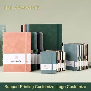 All'ingrosso bambino stazionario A5 pelle PU cartonato foderato Business School forniture vincolanti diario Planner taccuini con copertina a penna - Product Image 3
