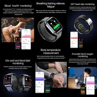 Reloj inteligente Vanssa de fábrica, reloj inteligente de salud, ECG PPG, bomba de aire, monitor de presión arterial, sensores, reloj inteligente